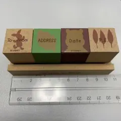 WINNIE THE POOH くまのプーさん　木製スタンプセット