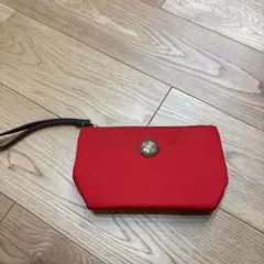 Tommy Hilfiger 赤い長方形ポーチ 金属ボタン付きのサムネイル