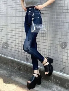 【∗*゜EMODA ELDER ハイウエスト スキニーデニム 2 ∗*゜】