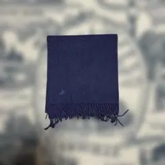 Burberrys 紺色カシミヤ100%マフラー