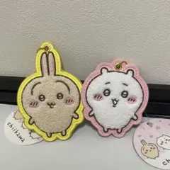 【匿名】 ちいかわ もこもこサガラ刺繍キーホルダー ちいかわ うさぎ