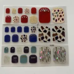 ★フットジェルネイルシール★3枚セット