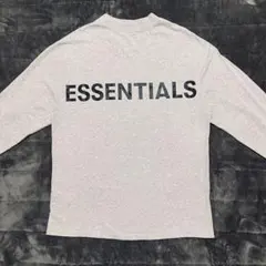 ESSENTIALS グレー ロングスリーブ Tシャツ