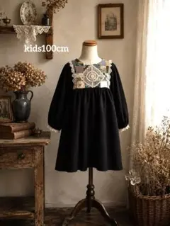 希少✨アトリエドゥザボン ブラウス 女の子 パッチワーク 刺繍 