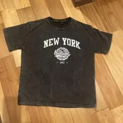 Tシャツ ウォシュ加工風グレー