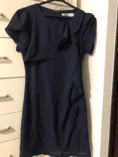 ティアリー ネイビー キャバドレス ミニワンピース Mサイズ