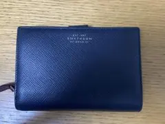 SMYTHSON 二つ折り財布 ネイビーのサムネイル