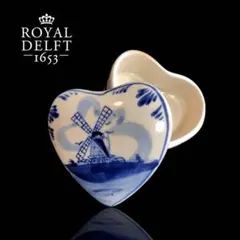 Royal Delft ハート型陶器 風車デザインのサムネイル