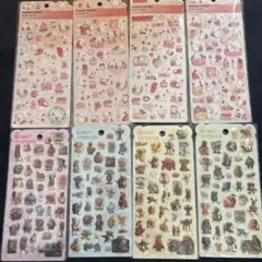 いちごうさぎキャラクターエンボスシール8シートセットブレインロット