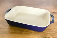 Staub ストウブ レクタンギュラーディッシュ ブルー　27センチのサムネイル