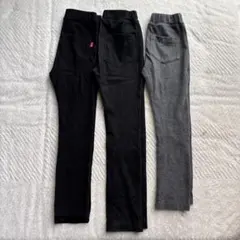 レギンス 3色セット 黒・グレー・ダークグレー