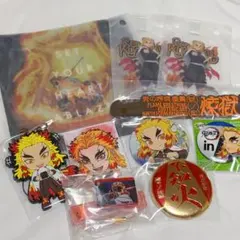鬼滅の刃 煉獄杏寿郎 缶バッジ キーホルダー マグネット まとめ売り