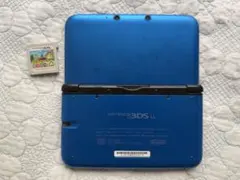 ニンテンドー3DS LL 青 ゲームカード付き　とびだせ　どうぶつの森