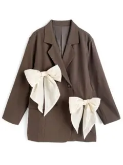 GRL ダブルリボン付きテーラードジャケット[dk1612]