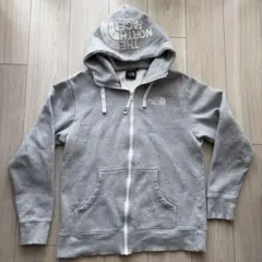 ノースフェイス パーカー グレー フードロゴ レディース M