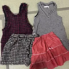 120 女の子　子供服　まとめうり　ワンピースとスカート