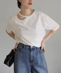 select MOCA ネックストラップTシャツ　ホワイトのサムネイル