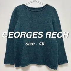 GEORGES RECH ブルーネックニット 40 ターコイズ レディース 長袖のサムネイル