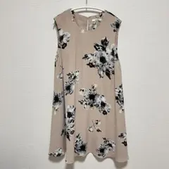 snidel 花柄プリントノースリーブワンピース