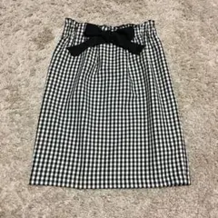 美品　anysis ギンガムチェック タイトスカート