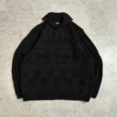 GIUNCO イタリア製 大きめ ニット セーター ラムウール混 XLノームコア