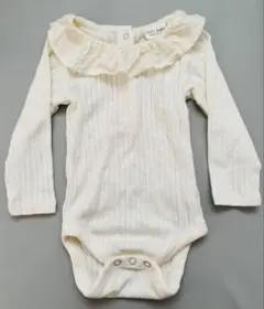 next baby ロンパース　白