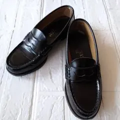 HARUTA　23cmEE　ブラック　ローファー　日本製　通学　ハルタ