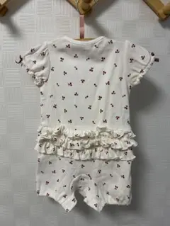プティマイン　半袖ロンパース　チェリー柄