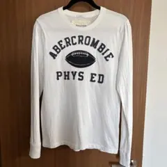 アバクロ　Abercrombie&Fitch ロンT 白　S