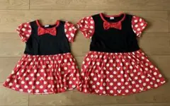 ミニーマウス　ワンピース　100cm 120cm 2枚セット