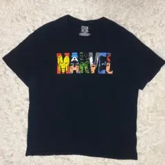 マーベル Tシャツ ブラック 2XL アメコミ　古着　フェード　y2k ゆるだぼのサムネイル