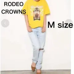 RODEO CROWNS WIDEBOWL アイスウォッシュクラッシュデニム M