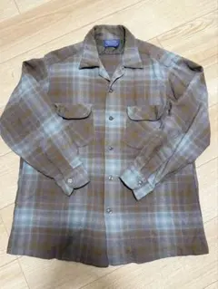ペンドルトン　６０年　ボード　オンブレチェックシャツ　Mサイズ　ターコイズ