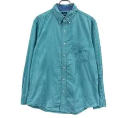 CHAPS メンズシャツ ストライプ イージーケア ボタンダウン 【580】