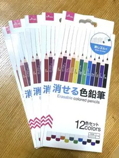【新品未使用】消せる色鉛筆 12色セット ✖️5箱