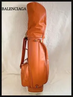 【希少‼】 BALENCIAGA レッド 本革 キャディバッグ ゴルフバッグ 希少 キャディバッグ BALENCIAGA バレンシアガ 日本製 レディース