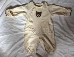 petit main クリーム色ロンパース　くま　60 70