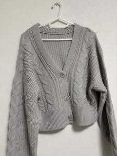 INGNI ケーブル編みニットカーディガン 長袖