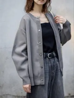 ウォッシャブルバナナスリーブカーディガン