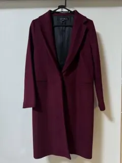 ⭐︎再値下げ⭐︎INDIVI バーガンディ チェスターコート