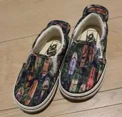 VANS サーフボード柄 スリッポン 15cm スニーカー キッズシューズ