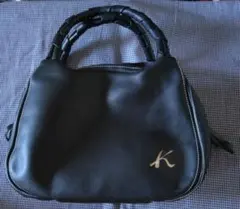 Kitamura ハンドバッグ ネイビー　レザーのサムネイル