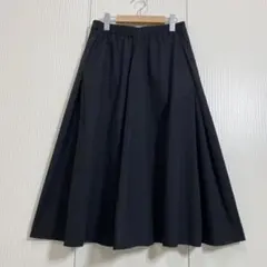 美品 東原亜希 FORME フォルメ 撥水速乾 フレアスカート 黒