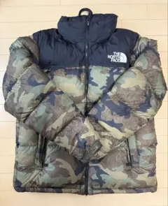 【美品】THE NORTH FACE ノースフェイスヌプシダウンジャケット 迷彩