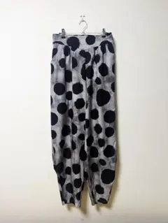 ドット 水玉模様 サルエルパンツ XL