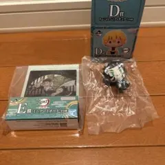 鬼滅の刃　1番くじ　D賞 ちょこのっこフィギュア 獪岳　E賞　ミニアートボード