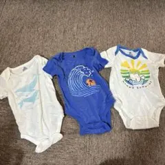 GAP 半袖ロンパース3点セット