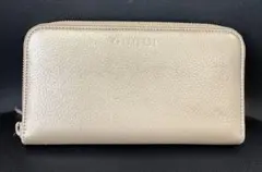 値下！GUCCI グッチ ファスナー 長財布 レディース バンブー アイボリー