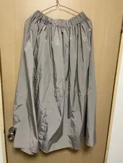 ⭐️中古品⭐️レディース　スカート　ロング　グレー　ウエストゴム