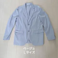 新品 ユニクロ 感動ジャケット　ベージュ　L